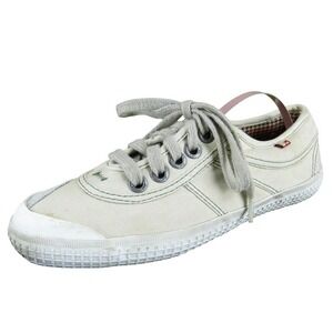 BC Footwear Women's Houndstooth Sneaker Beige‎ Fabric Sz 6.5 Medium  Used 2025